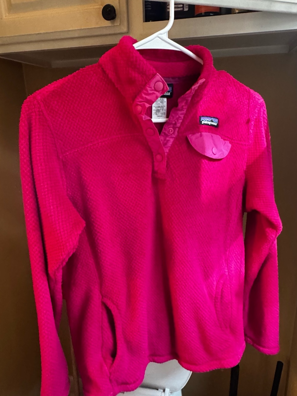 Patagonia Pink Snap-T Synchilla Fleece Pullover